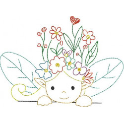 Stickdatei - Frühlingsfreunde Elfe